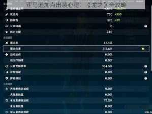 亚马逊加点出装心得：《龙之》全攻略