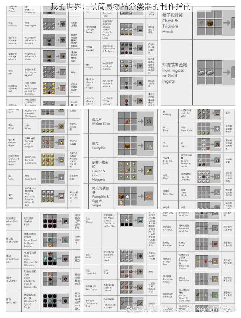 我的世界：最简易物品分类器的制作指南