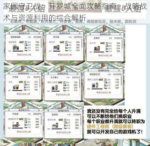 家园守卫战：开罗城全面攻略指南：战略战术与资源利用的综合解析