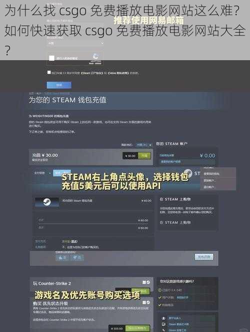 为什么找 csgo 免费播放电影网站这么难？如何快速获取 csgo 免费播放电影网站大全？