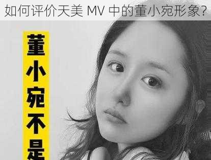 如何评价天美 MV 中的董小宛形象？