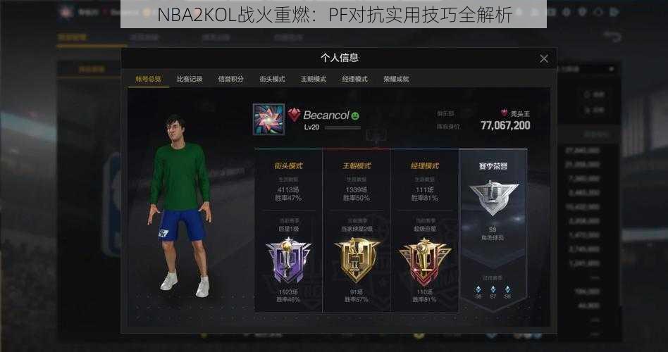 NBA2KOL战火重燃：PF对抗实用技巧全解析