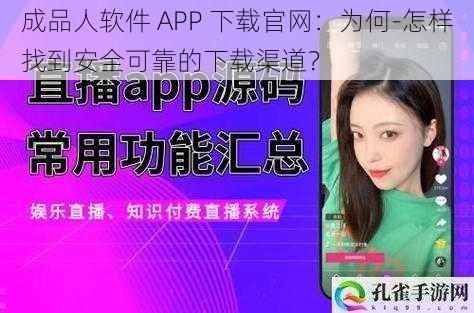 成品人软件 APP 下载官网：为何-怎样找到安全可靠的下载渠道？