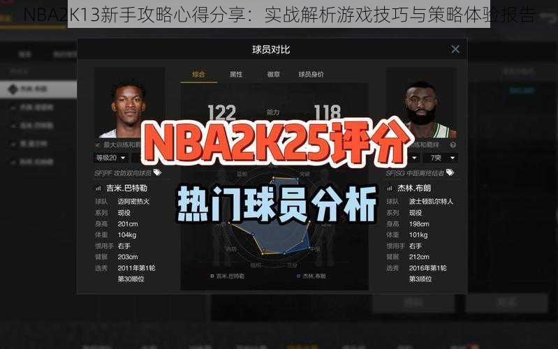 NBA2K13新手攻略心得分享：实战解析游戏技巧与策略体验报告