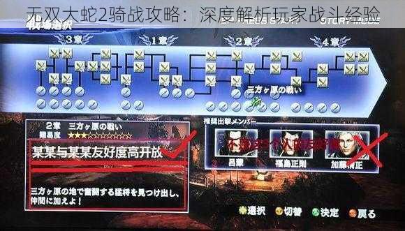 无双大蛇2骑战攻略：深度解析玩家战斗经验