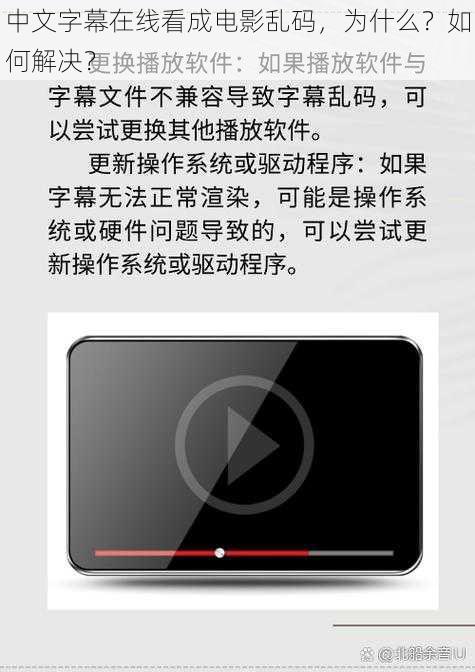 中文字幕在线看成电影乱码，为什么？如何解决？