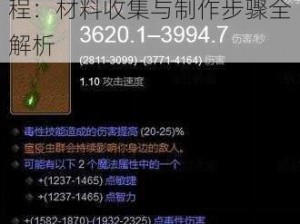 暗黑3奶牛杖超详细制作教程：材料收集与制作步骤全解析