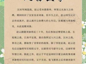 如何评价《三国群英传霸王之业》中的赵云：智勇双全的神将