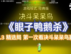 《鹅鸭杀》之呆呆鸟游戏攻略全解析：掌握游戏精髓玩转新手攻略区