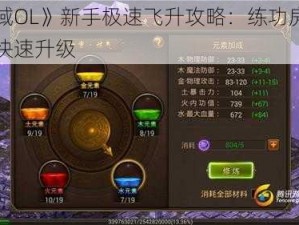 《天域OL》新手极速飞升攻略：练功房秘技助你快速升级