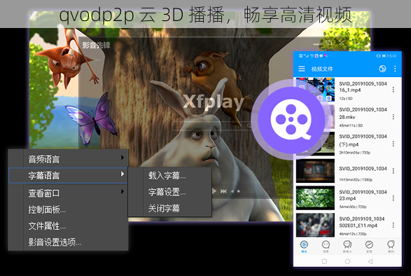 qvodp2p 云 3D 播播，畅享高清视频