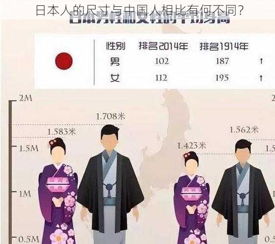 日本人的尺寸与中国人相比有何不同？