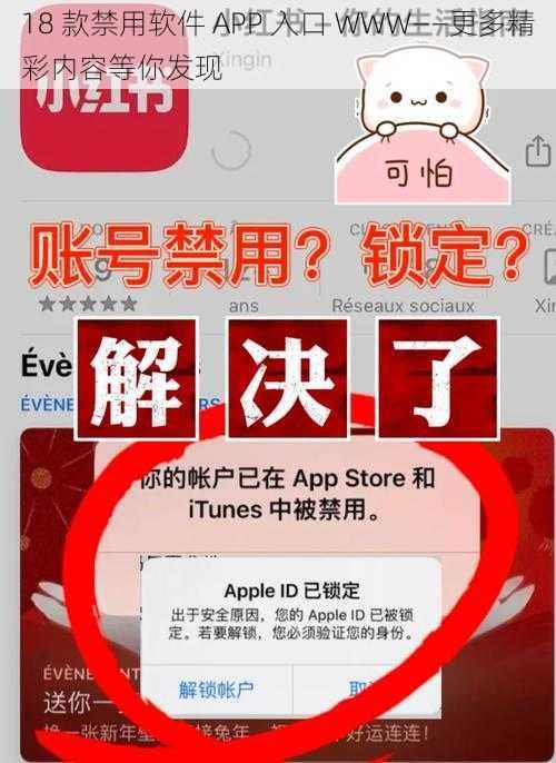 18 款禁用软件 APP 入口 WWW——更多精彩内容等你发现