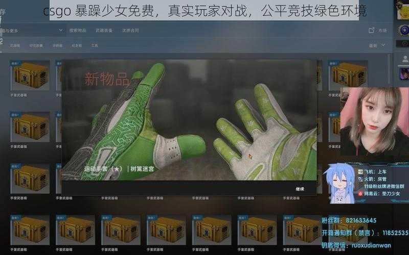 csgo 暴躁少女免费，真实玩家对战，公平竞技绿色环境