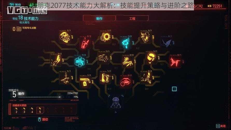 赛博朋克2077技术能力大解析：技能提升策略与进阶之路探索