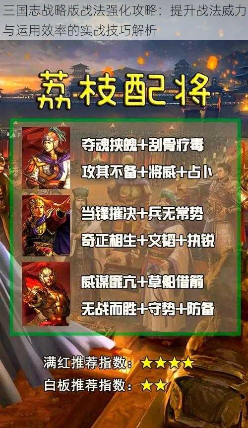 三国志战略版战法强化攻略：提升战法威力与运用效率的实战技巧解析