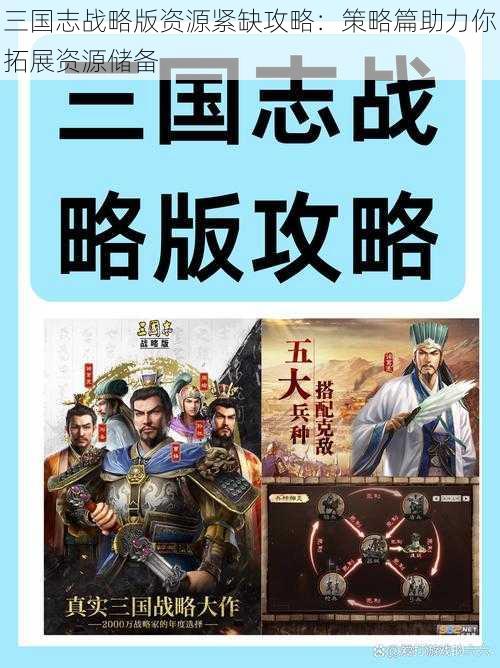 三国志战略版资源紧缺攻略：策略篇助力你拓展资源储备