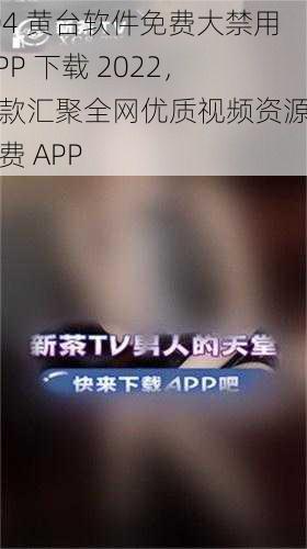 404 黄台软件免费大禁用 APP 下载 2022，一款汇聚全网优质视频资源的免费 APP