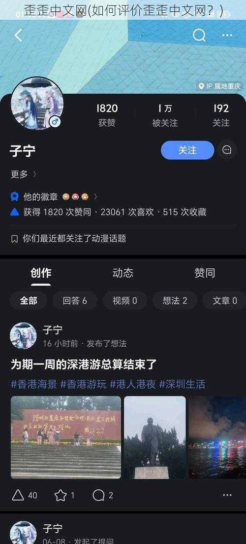 歪歪中文网(如何评价歪歪中文网？)