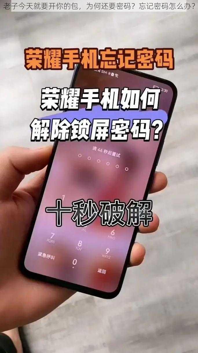 老子今天就要开你的包，为何还要密码？忘记密码怎么办？