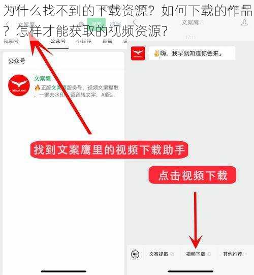 为什么找不到的下载资源？如何下载的作品？怎样才能获取的视频资源？