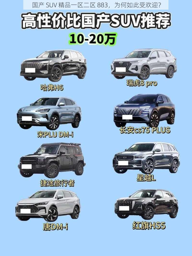 国产 SUV 精品一区二区 883，为何如此受欢迎？