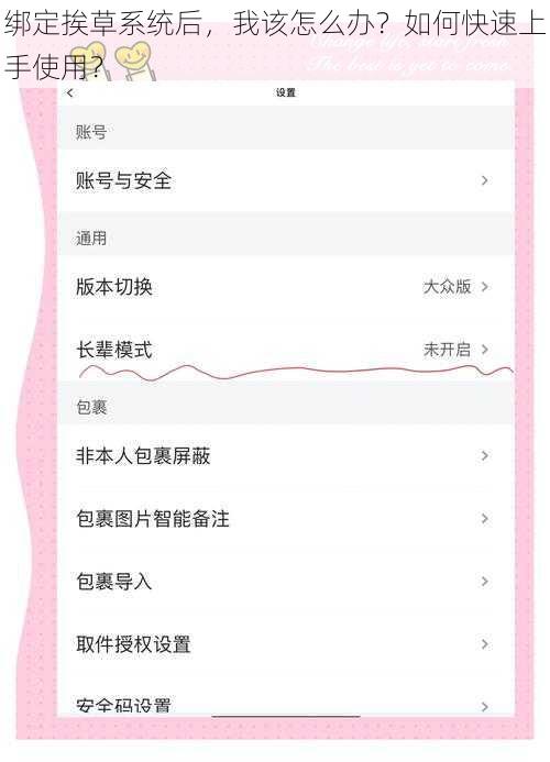 绑定挨草系统后，我该怎么办？如何快速上手使用？