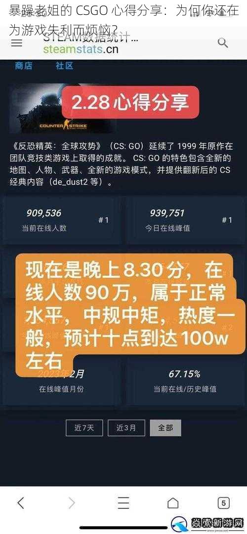 暴躁老姐的 CSGO 心得分享：为何你还在为游戏失利而烦恼？