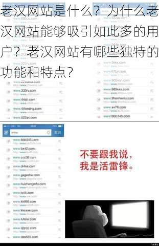 老汉网站是什么？为什么老汉网站能够吸引如此多的用户？老汉网站有哪些独特的功能和特点？