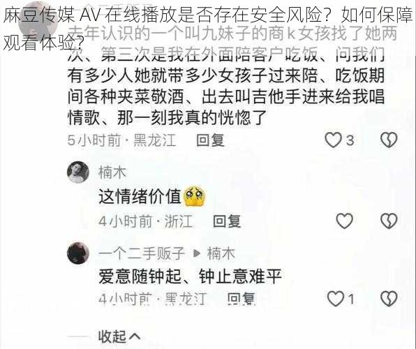 麻豆传媒 AV 在线播放是否存在安全风险？如何保障观看体验？