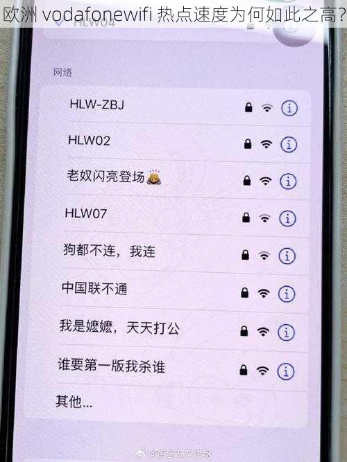 欧洲 vodafonewifi 热点速度为何如此之高？