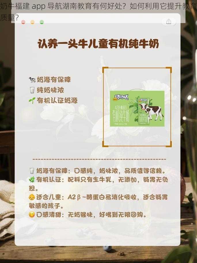 奶牛福建 app 导航湖南教育有何好处？如何利用它提升教育质量？