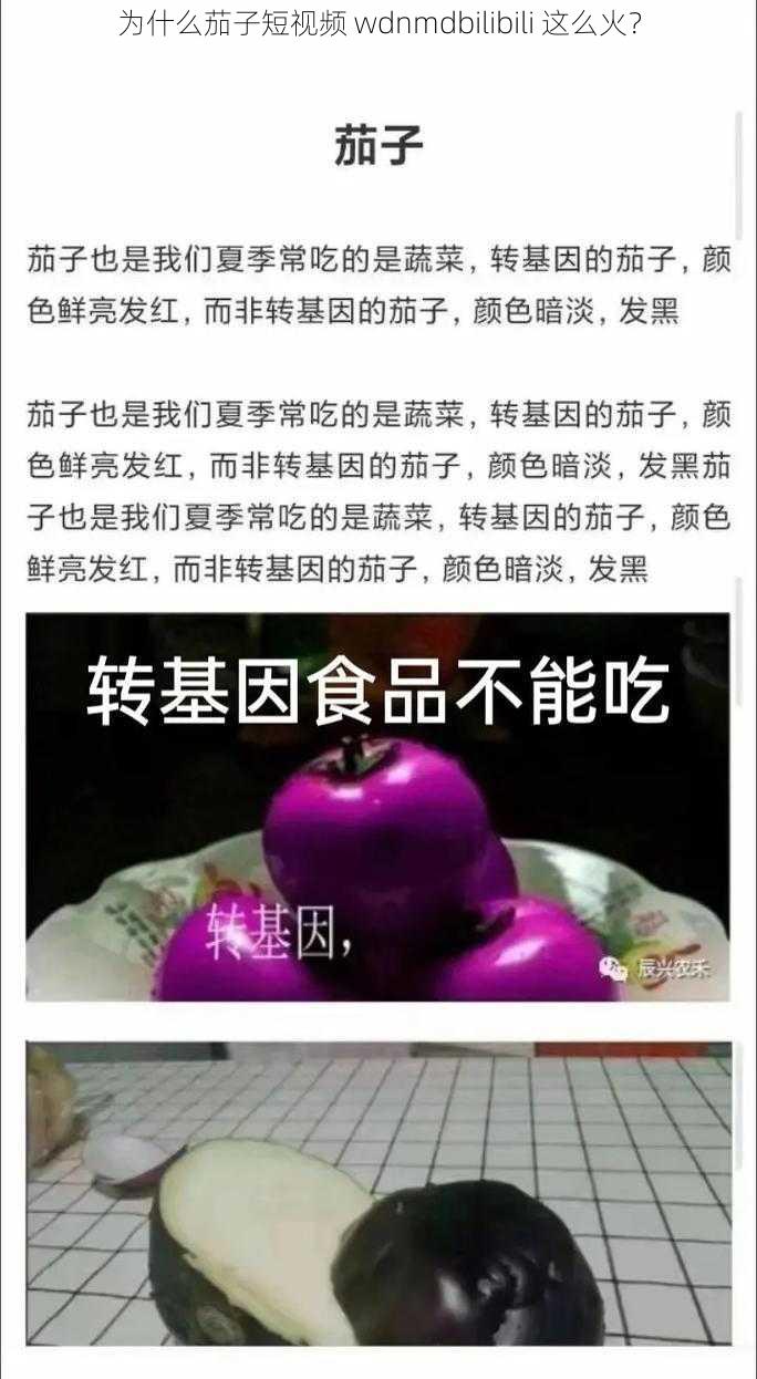 为什么茄子短视频 wdnmdbilibili 这么火？