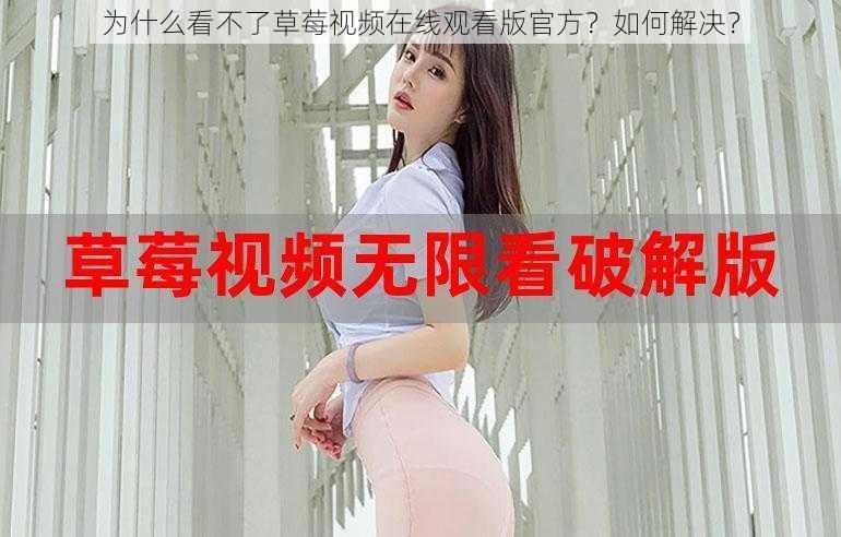 为什么看不了草莓视频在线观看版官方？如何解决？