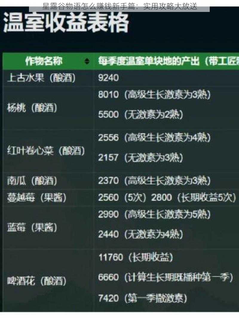 星露谷物语怎么赚钱新手篇：实用攻略大放送