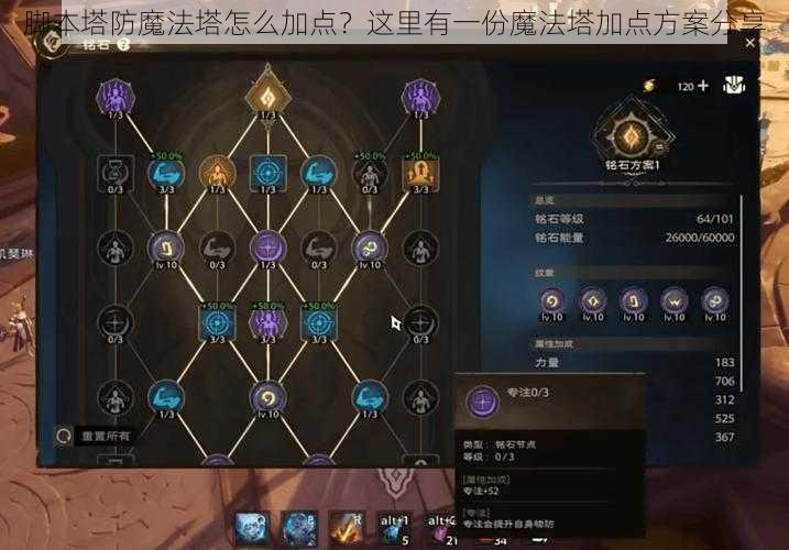 脚本塔防魔法塔怎么加点？这里有一份魔法塔加点方案分享