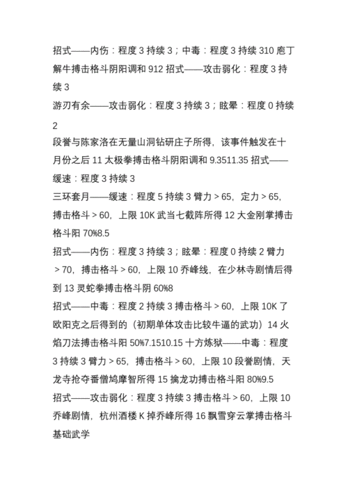 拳霸江湖：金庸群侠传 x 中最强拳法搭配大揭秘