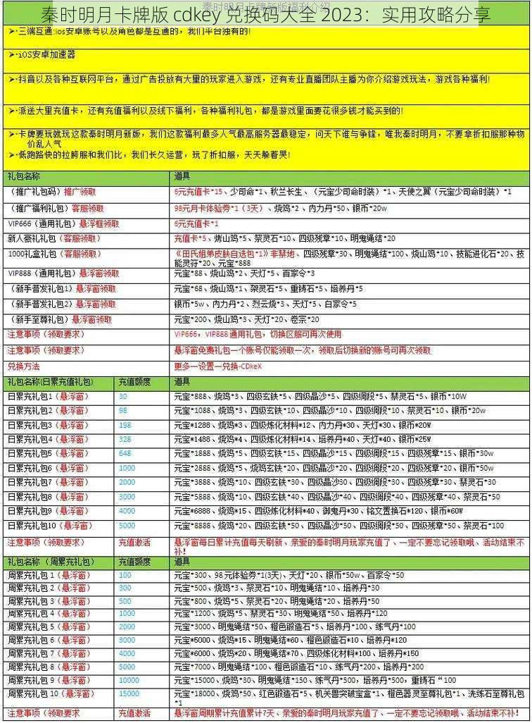 秦时明月卡牌版 cdkey 兑换码大全 2023：实用攻略分享