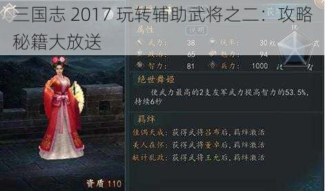 三国志 2017 玩转辅助武将之二：攻略秘籍大放送