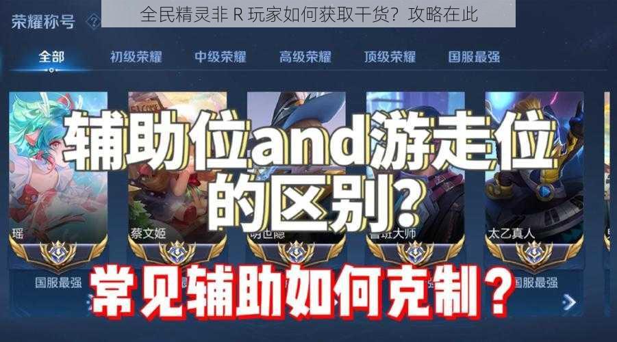 全民精灵非 R 玩家如何获取干货？攻略在此